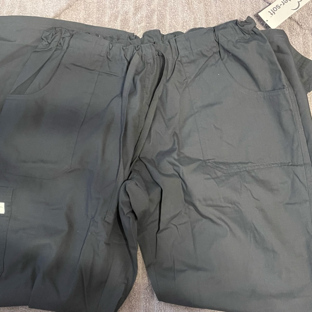 Buttersoft dark gray scrubs 4